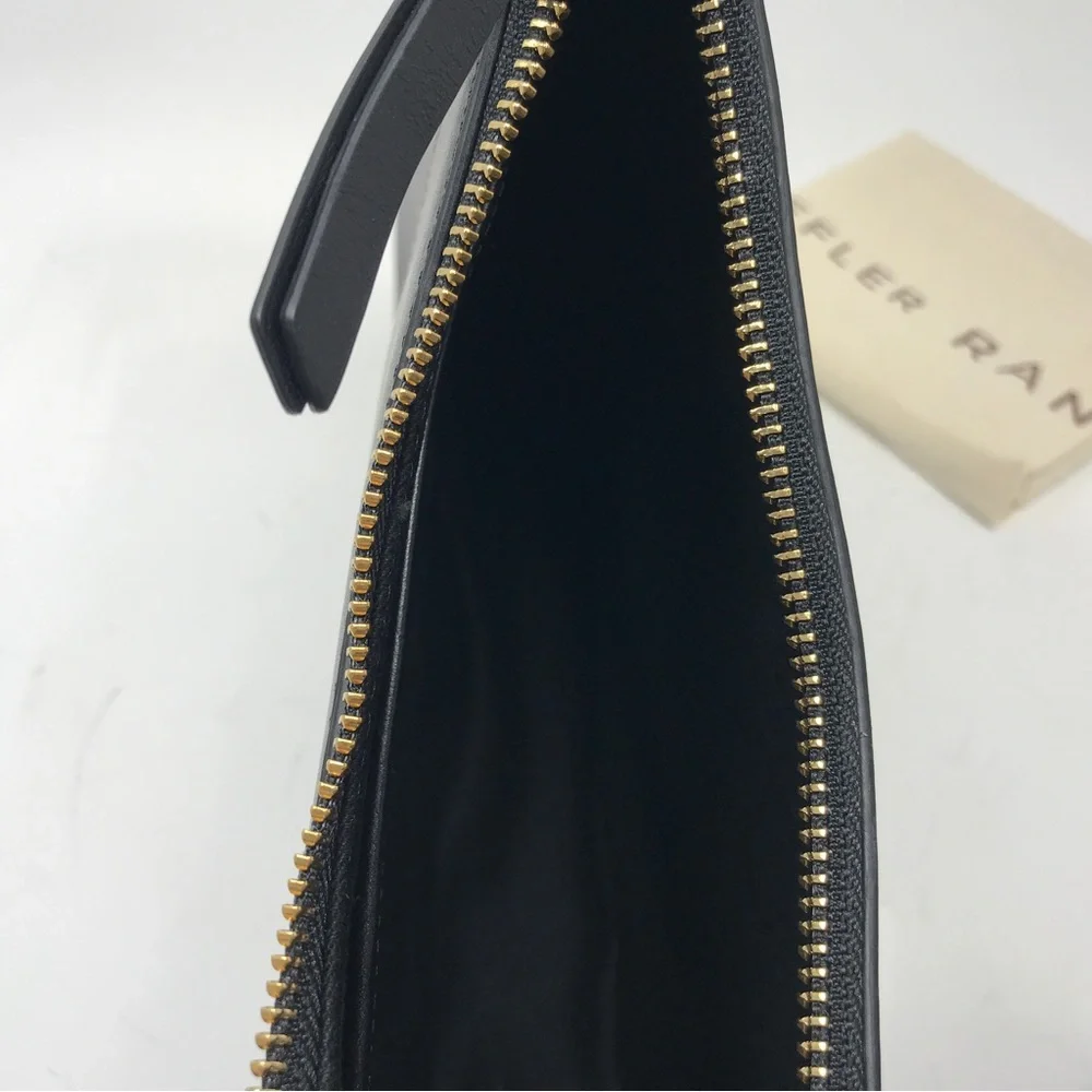 Loeffler Randall Greta Leather Shoulder Bag, Size M - Black/Gold Women's - Picture 15 of 16